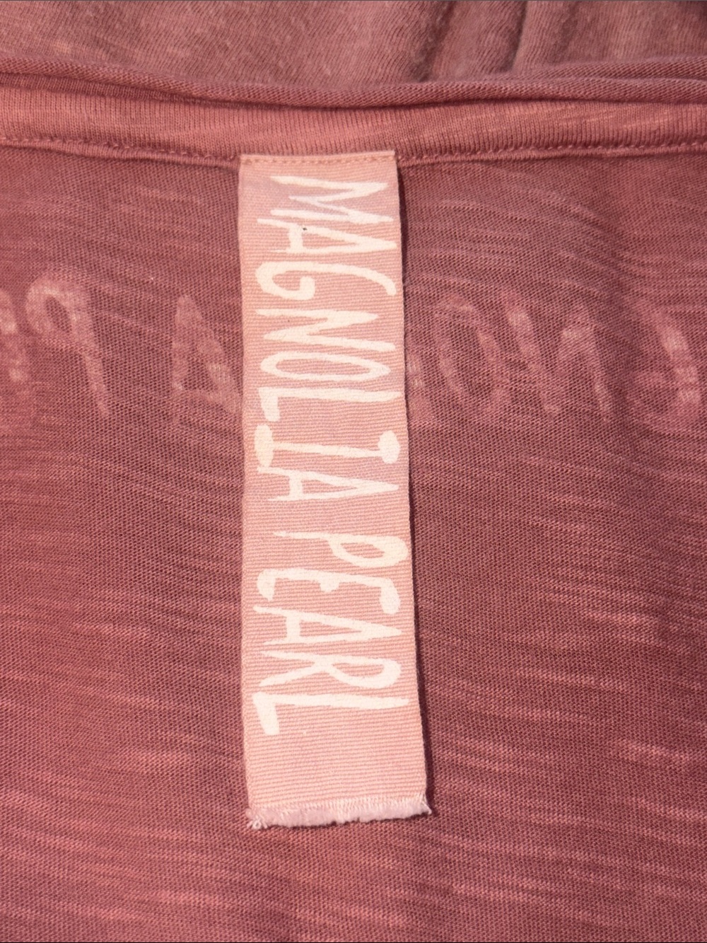 Magnolia Pearl Sovereign Heart 924 Bisou Dusty Rose Distressed Tee Shirt OS - Picture 9 of 11